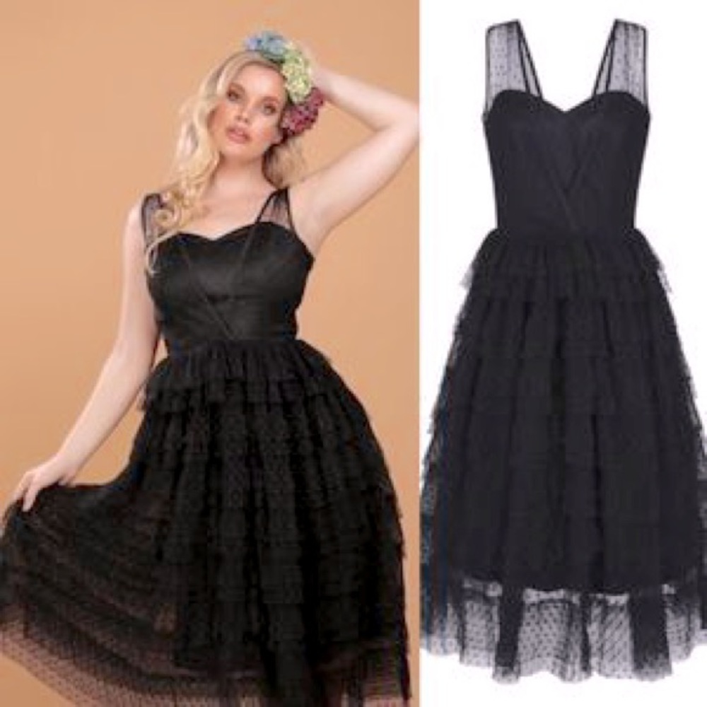 NWT Collectif polka dot swing dress size 22